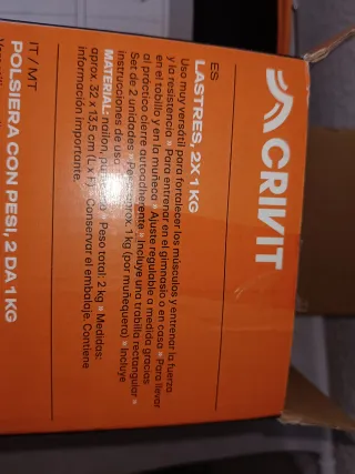 Lastres  2x 1kg Tobilleras/Muñequeras Nuevas