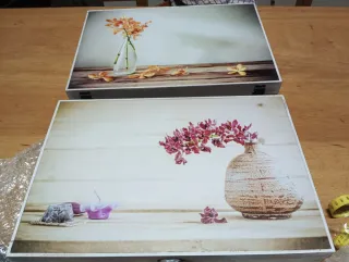 2 Tapas Contador Luz Variadas de madera. Nuevas