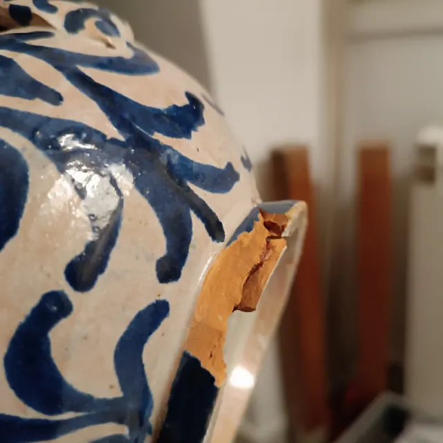 Jarra cerámica Fajalauza Granada