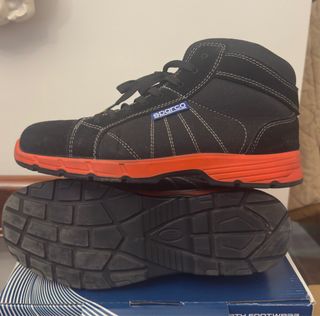 Zapatillas Sparco Talla 46 ESD Negras Naranja