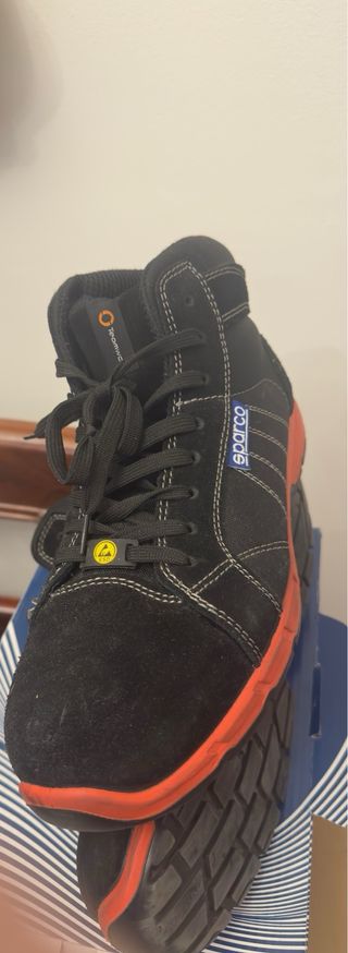 Zapatillas Sparco Talla 46 ESD Negras Naranja