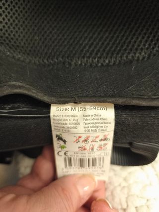 Casco de equitación negro