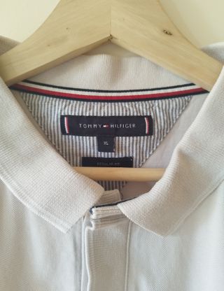 Polo Tommy Hilfiger Beige Algodón Talla XL