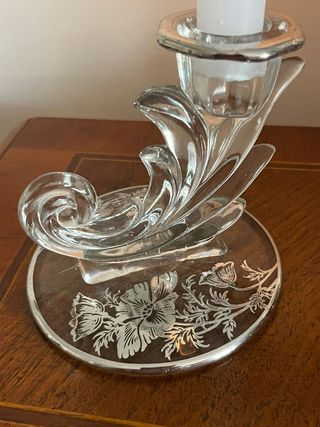 Candelabro de cristal modernista