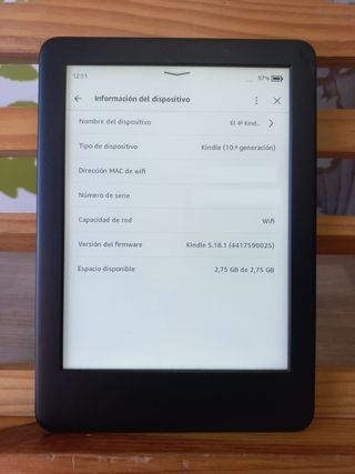 KINDLE 10ª GENERACIÓN + FUNDA + CARGADOR