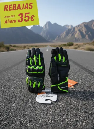 Guantes Seventy Talla S Negro/Verde