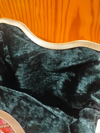 Bolso de mano vintage rosa y plateado