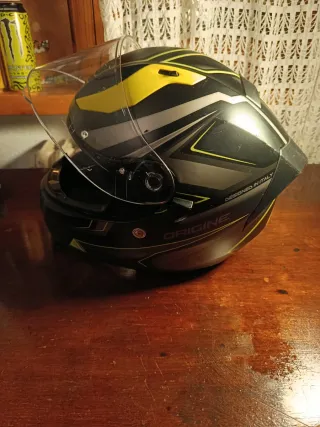 Casco Origine V128 Strada Graviter Negro/Amarillo