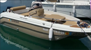 Barca Mareti 430 Open Mercury 15 CV + Remolque