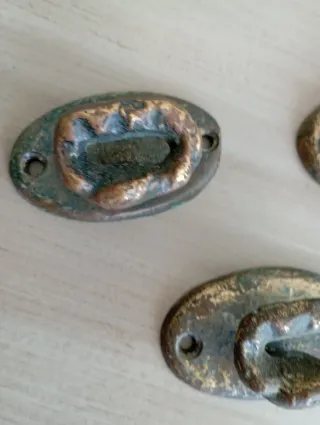 Conjunto de 5 tiradores antiguos