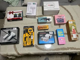 Lote de productos electrónicos y herramientas