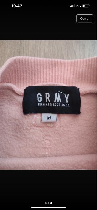 Sudadera Grimey Rosa Crop Top