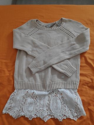 Jersey de Punto con Encaje de Pedro del Hierro.