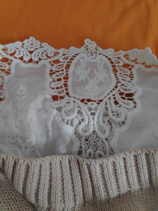 Jersey de Punto con Encaje de Pedro del Hierro.