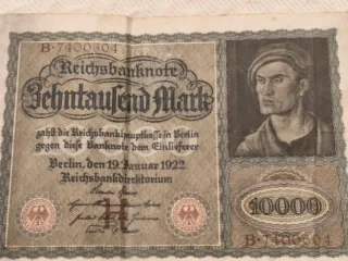 Billete 10.000 Marcos 1922 Reichsbanknote