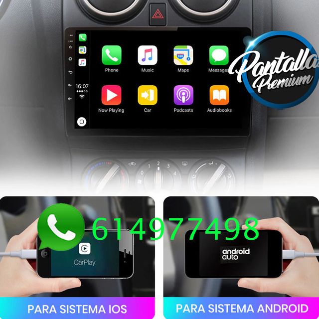 Radio Pantalla CARPLAY GPS para Nissan Qashqai J10