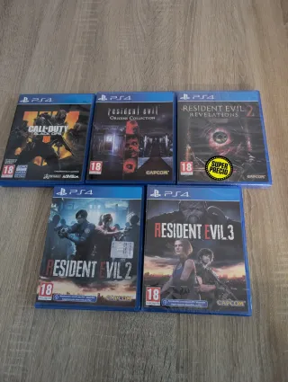 Juegos PS4 Resident Evil y Call of Duty