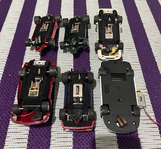 Circuito Scalextric Clásico + 5 Coches + piezas