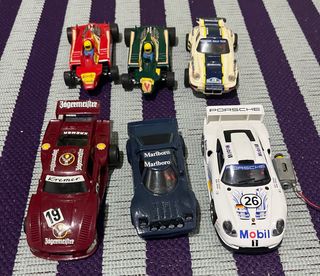 Circuito Scalextric Clásico + 5 Coches + piezas