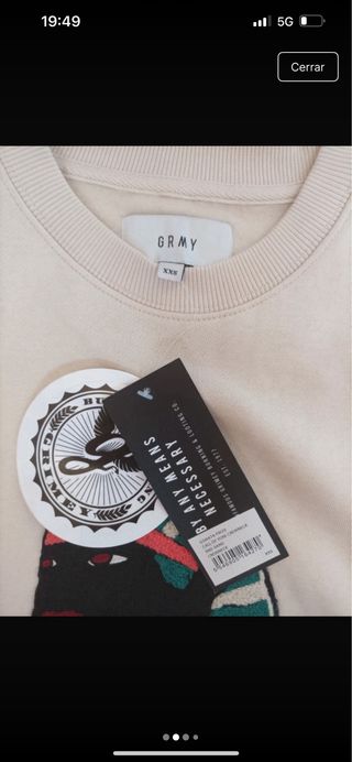 Sudadera Grimey Beige