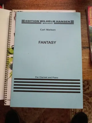 Partitura Carl Nielsen Fantasy piano y clarinete