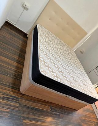 Canape y Colchón Oferta Beige/Marrón