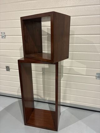 2 Estanterías Cubo Madera Banak Teka