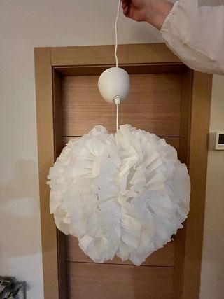 Lámpara de techo papel blanca 50cm de diámetro