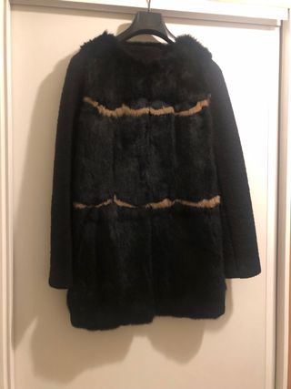 Abrigo piel conejo Hakei Talla S
