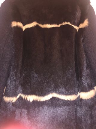 Abrigo piel conejo Hakei Talla S