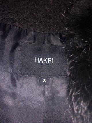 Abrigo piel conejo Hakei Talla S