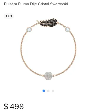 Pulsera Pluma Cristal Swarovski