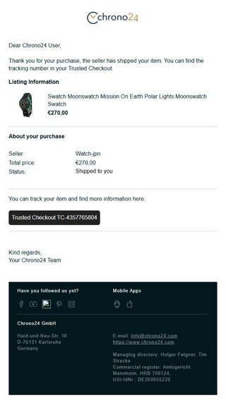 Swatch Moon Polar Lights Bioceramic