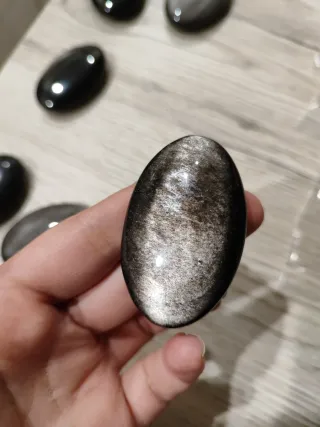 Ossidiana argentata silver pietra