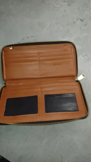 Cartera   piel cebra y cocodrilo