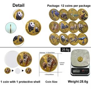 "ZAMBIA" COLECCION DE 12 MONEDAS BAÑADAS EN ORO