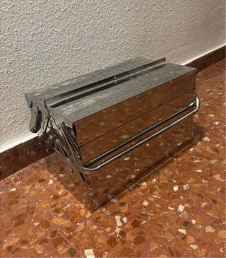Caja herramientas acero inox 5bandejas, 3 niveles