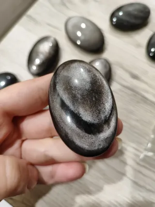 Ossidiana argentata silver pietra