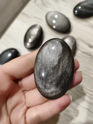 Ossidiana argentata silver pietra
