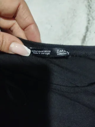 Jersey Zara Negro Manga Larga