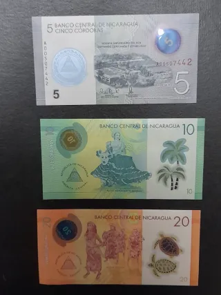 Billetes Malawi y Nicaragua - Colección