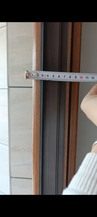 Puerta exterior PVC con cristal