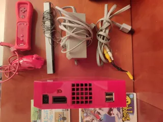 Consola Wii Roja + 8 Juegos