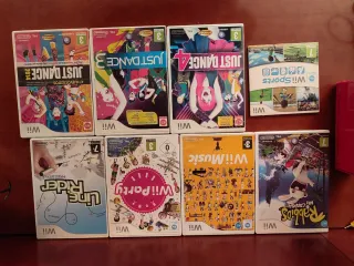 Consola Wii Roja + 8 Juegos