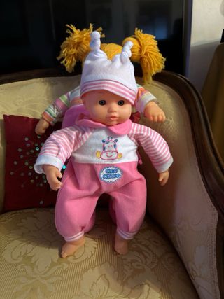 2 Bambole, bambola neonato e bambola grande