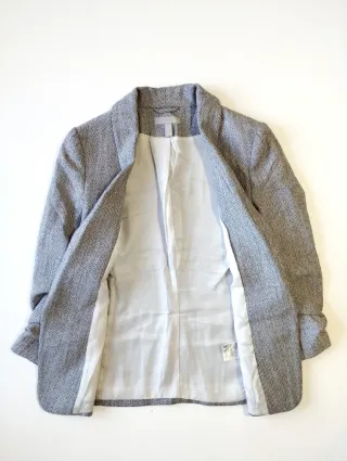 Blazer H&M jaspeado gris