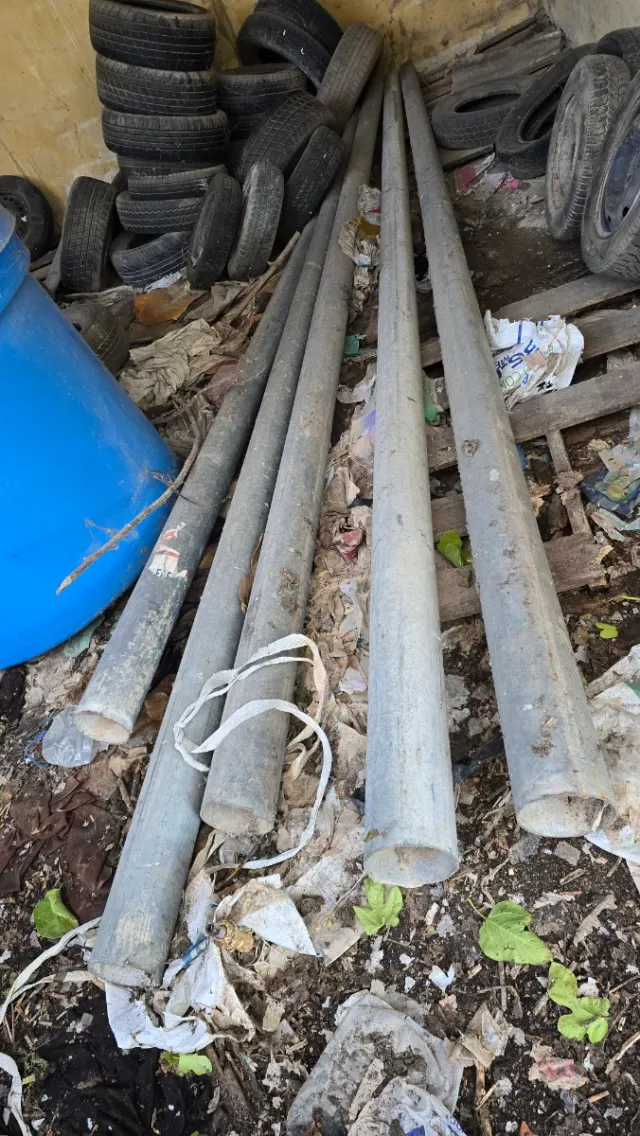 6 Postes galvanizado