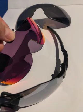 Oakley EV-Zero Gafas Negras Logo Rojo