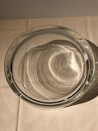 Ciotola rotonda in vetro trasparente