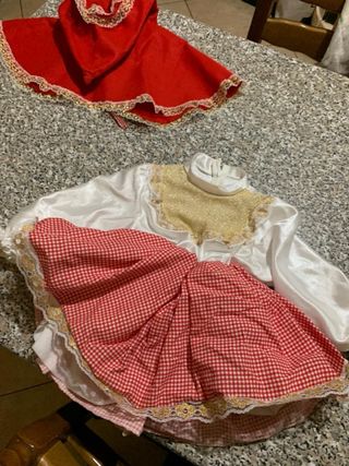 Vestito di carnevale cappuccetto rosso per bimba